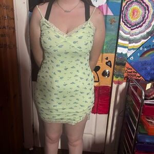 Wild Fable Light Green Floral Dress